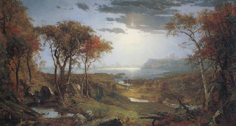 Jasper Cropsey Autumn on the Hudson River china oil painting image